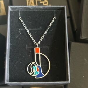 Elegant Silver lotus flower Pendant Necklace